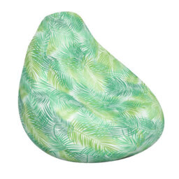 Yes-Online Tropical Leaf Print Outdoor Bean Bag Summer Water Resistant Comfy Seat Chair - thumbnail 1