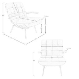 Angel Cerda Elegant Brown Leather And Ash Armchair For Modern Interiors - thumbnail 5