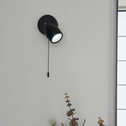 Luminosa Lighting Luminosa Porto Bathroom Single Spotlight, Matt Black, Glass, Ip44 - thumbnail 5