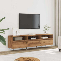 Berkfield Tv Cabinet Artisan Oak 150X30X44.5 Cm Engineered Wood - thumbnail 3