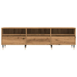 Berkfield Tv Cabinet Artisan Oak 150X30X44.5 Cm Engineered Wood - thumbnail 4