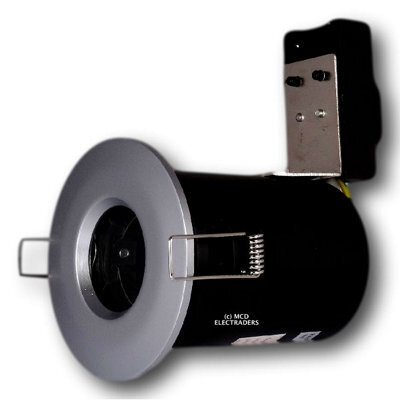 Bell 08576 Fire Rated Shower Down Light Gu10 Fixed Satin Chrome Ip65