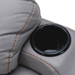 More4Homes Afton Fabric Recliner Rocking Swivel Gaming Cinema Lounge Sofa Chair (Grey) - thumbnail 4