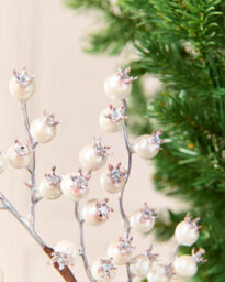 WeRChristmas 69 Cm White Berry Christmas Decoration Pick - thumbnail 3