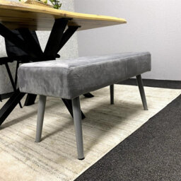 Kosy Koala Dining Table Set With 2 Black Velvet Chairs And Grey Velvet Bench Dining Room Furniture - thumbnail 3