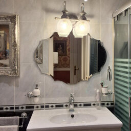Artloge 56X71Cm Antique Floral Outcut Oval Wall Mirror Decorative Makeup Vanity Mirror - thumbnail 5