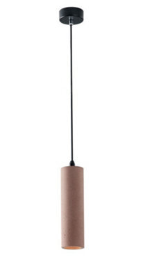 Luminosa Lighting Luminosa Kruk Slim Round Ceiling Pendant, Brick, Gu10