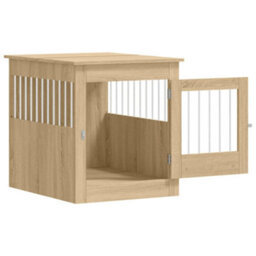 Walplus Sonoma Oak Dog Crate Furniture 64.5X80X71 Cm Engineered Wood - thumbnail 6