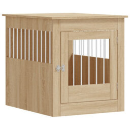 Walplus Sonoma Oak Dog Crate Furniture 64.5X80X71 Cm Engineered Wood - thumbnail 2