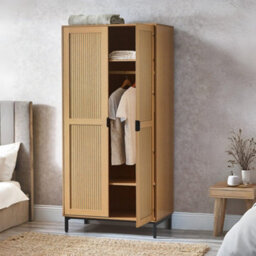 Oakham Premium Aria 2 Door Wardrobe In Beige - thumbnail 4
