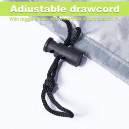 Waterproof, Windproof, Uv-Resistant Oxford Garden Chair Cover For Stackable Chairs, High-Back 64X64X70 120 Cm (Grey) - thumbnail 3