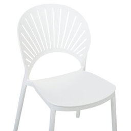 Beliani Set Of 4 Garden Chairs Ostia White - thumbnail 8