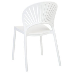 Beliani Set Of 4 Garden Chairs Ostia White - thumbnail 7