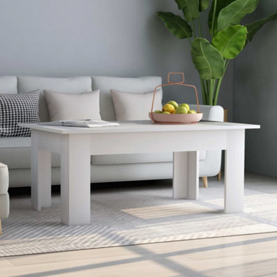 Walplus Coffee Table White 100X60X42 Cm Engineered Wood - image 1