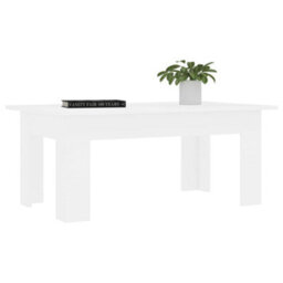 Walplus Coffee Table White 100X60X42 Cm Engineered Wood - thumbnail 3