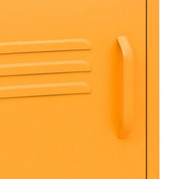 Berkfield Nightstand Mustard Yellow 35X35X51 Cm Steel - thumbnail 8