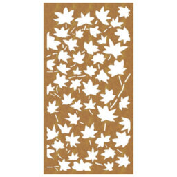 Vidaxl Garden Wall Decoration 105X55 Cm Corten Steel Maple Leaf Design - thumbnail 4