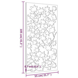 Vidaxl Garden Wall Decoration 105X55 Cm Corten Steel Maple Leaf Design - thumbnail 3