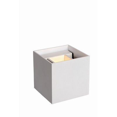 Lucide Axi Modern Square Up Down Wall Spotlight Bathroom - Led - 2X3,5W 2700K - Ip54 - White - image 1