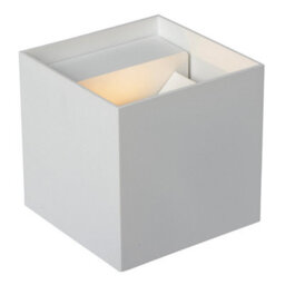 Lucide Axi Modern Square Up Down Wall Spotlight Bathroom - Led - 2X3,5W 2700K - Ip54 - White - thumbnail 3
