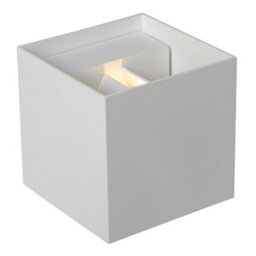 Lucide Axi Modern Square Up Down Wall Spotlight Bathroom - Led - 2X3,5W 2700K - Ip54 - White - thumbnail 4