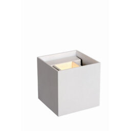 Lucide Axi Modern Square Up Down Wall Spotlight Bathroom - Led - 2X3,5W 2700K - Ip54 - White - thumbnail 1