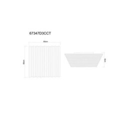 Luminosa Lighting Luminosa Hayden Integrated Led Semi Flush Ceiling Light Matt Black Led Dimmable 2700-6500K Remote Control - thumbnail 8
