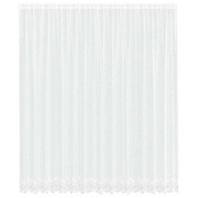 Berkfield Modern Curtains With Curtains Floral White 400 X 280 Cm Polyester - image 1