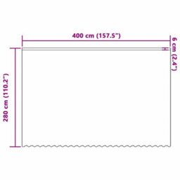 Berkfield Modern Curtains With Curtains Floral White 400 X 280 Cm Polyester - thumbnail 8