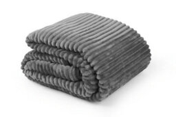 Emma Barclay Dakota Blanket/throw For Sofa Chair Bed Charcoal 140X180Cm - thumbnail 1