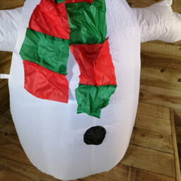 Samuel Alexander 4Ft (120Cm) Light Up Inflatable Christmas Snowman Decoration With White Leds - thumbnail 5