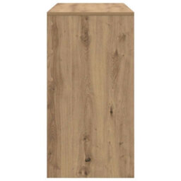 Berkfield Writing Desk Artisan Oak Engineered Wood 100 X 40 X 76 Cm - thumbnail 5