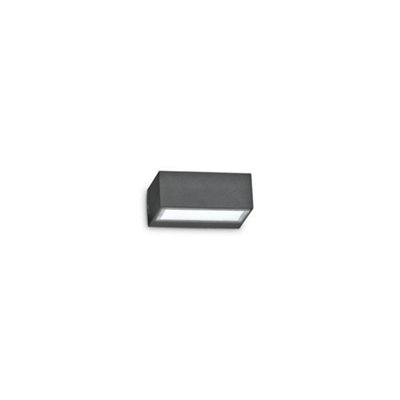 Ideal Lux Outdoor Twin Up Down Wall Light Anthracite Ip44, G9