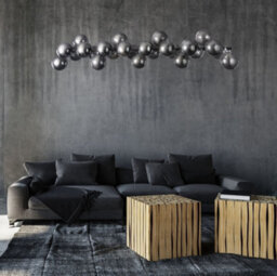 Luminosa Lighting Luminosa Dallas Ceiling Pendant Lamp Chrome, 25 Light, G9 - thumbnail 3