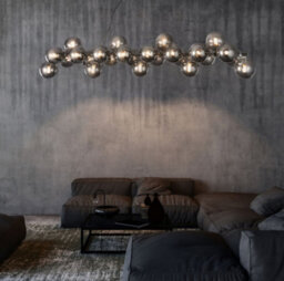 Luminosa Lighting Luminosa Dallas Ceiling Pendant Lamp Chrome, 25 Light, G9 - thumbnail 2