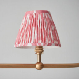 Loops Stylish 2-Pack Brushed Brass Ceiling Pendant Lights With Coral Pink Shades - thumbnail 4