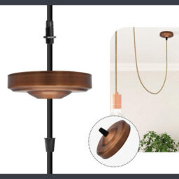 108mm Ceiling Rose Pendant Light Fitting Antique Metal Round Canopy Plate With Accessories For Chandeliers And Hanging Lamp - thumbnail 2