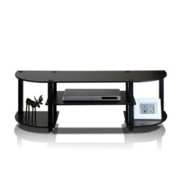 Walplus Furinno 11058Ex/bk Turn-S-Tube Wide Tv Entertainment Center, Espresso/black - thumbnail 4