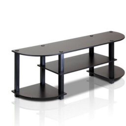 Walplus Furinno 11058Ex/bk Turn-S-Tube Wide Tv Entertainment Center, Espresso/black - thumbnail 3
