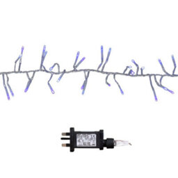 Samuel Alexander 12.4M 960 Led Christmas Cluster Multi-Action String Lights With Timer In Blue, Purple & White On Clear Cable - thumbnail 8