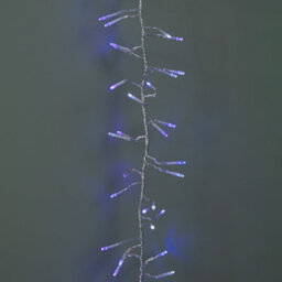 Samuel Alexander 12.4M 960 Led Christmas Cluster Multi-Action String Lights With Timer In Blue, Purple & White On Clear Cable - thumbnail 6
