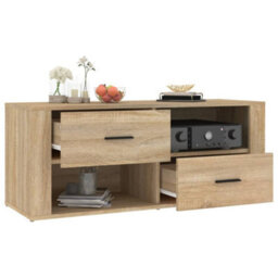 Berkfield Tv Cabinet Sonoma Oak 100X35X40 Cm Engineered Wood - thumbnail 5