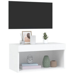 Walplus Tv Cabinet With Led Lights White 60X30X30 Cm - thumbnail 6
