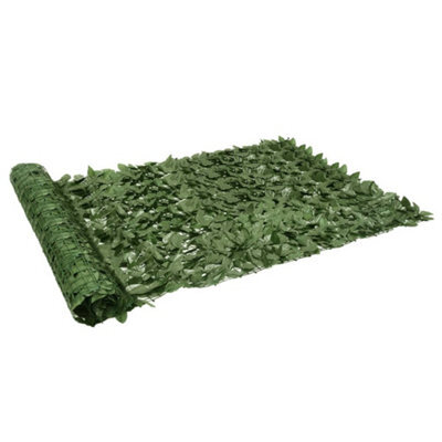 Berkfield Balcony Screen With Dark Green Leaves 200X150 Cm - image 1