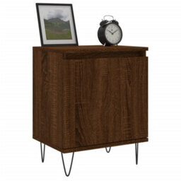 Berkfield Bedside Cabinet Brown Oak 40X30X50 Cm Engineered Wood - thumbnail 3
