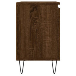 Berkfield Bedside Cabinet Brown Oak 40X30X50 Cm Engineered Wood - thumbnail 7