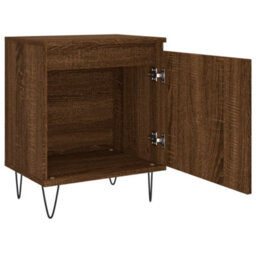 Berkfield Bedside Cabinet Brown Oak 40X30X50 Cm Engineered Wood - thumbnail 6