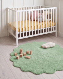 Beliani Kids Rug Anegundi  Green 120 Cm Cotton With Cushion - thumbnail 2