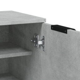 Walplus Shoe Cabinet Concrete Grey 59X35X100 Cm Engineered Wood - thumbnail 8