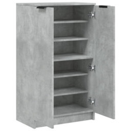 Walplus Shoe Cabinet Concrete Grey 59X35X100 Cm Engineered Wood - thumbnail 7